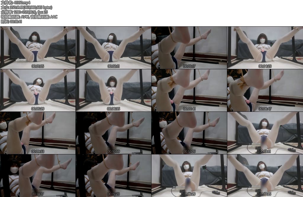 [亚洲绳艺] 兔娘伪娘白丝开腿吊缚AV棒炮机TJ-丝依依