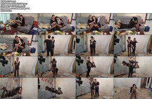 [随心原创] 雅熙 沙发上舔脚 悬空的黑丝夫人-丝依依