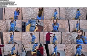 [飞天原创] 希希铁项圈乳夹夹乳郊狼电击y塞放入下面挑战木马放置,加上强劲棒棒最终经不起长时间折磨竞然喷了-丝依依