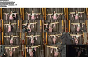 [一绳所爱] 古装美女洛洛绑在竹竿上挠痒鞭打-丝依依