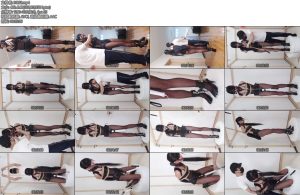 [亚洲绳艺] 皮革特辑黑色皮衣网袜的组合搭配高跟鞋单手套皮具脚铐高跟鞋锁套马具口球震动器固定带调教-丝依依