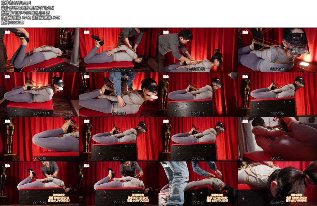 [路由原创] 极限驷马大挑战 捆紧 堵住嘴巴-丝依依