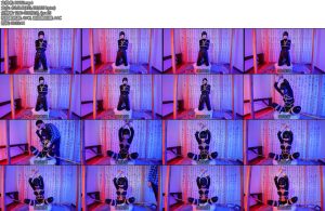 [亚洲绳艺] 连体皮衣捆绑震动磅固定带跳震蛋动糕朝-丝依依