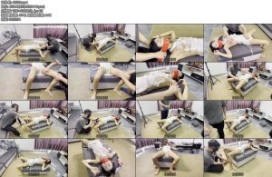 [延江艺束] 模特主动要求体验的捆绑四肢禁锢捆绑沙发上胶带缠嘴长时间挠脚心到流眼泪鞭打电击片疯狂扣档手动和大棒交替强制GCQG-丝依依