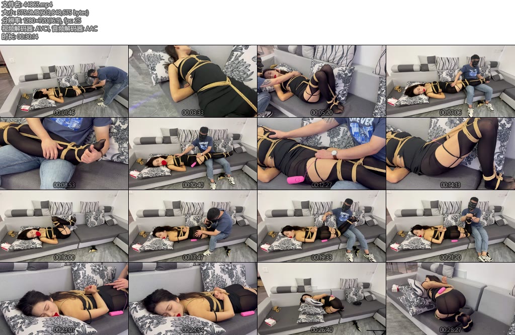 [延江艺束] 陈陈的一字固定捆绑TD强高扣阴闻阴固定鞭打长时间放置挣扎扭动抽搐抓双脚挠脚心挣扎-丝依依