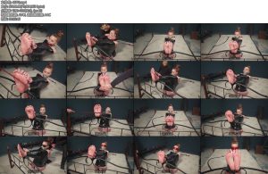 [欧美绳艺] Brittany and PVC Tape Bondage in Unique Position Part 2 – Her Worn Socks Gag and Intense Bastinado-丝依依