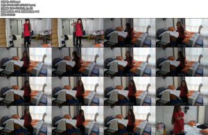 [JS原创] 流星客红衣女子的欧式直臂捆绑放置体验-丝依依