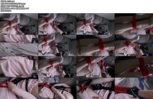 [凉叶子] 粉色叶子沙发上的驷马捆绑与TD皮带束缚-丝依依