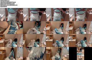 [牧诗原创] 霄酱西施诗语江南cos过膝白丝捆绑过程衣柜上蜷缩振动展示白丝然后跪在上面嘴里叼着裙角每次掉下来都要受到处罚坐在地面上振动-丝依依