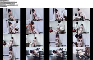 [缚心室] 白皙小人妻的AirChair体验电击吸乳器炮机AV棒极致折磨摘下口球一遍被玩一边感受还要被提出变态要求附拘束架花絮-丝依依