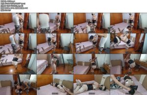 [网友原创] 我的媳妇 192弹简易风肤白叠丝后手吊缚交叉腿强力电击塑料袋子夕被电的都站不稳啦-丝依依