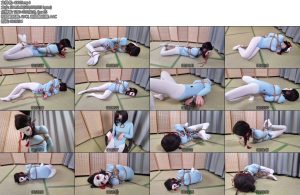 [象人原创] 小0魔术师刘丹脱缚挑战体操服白丝-丝依依