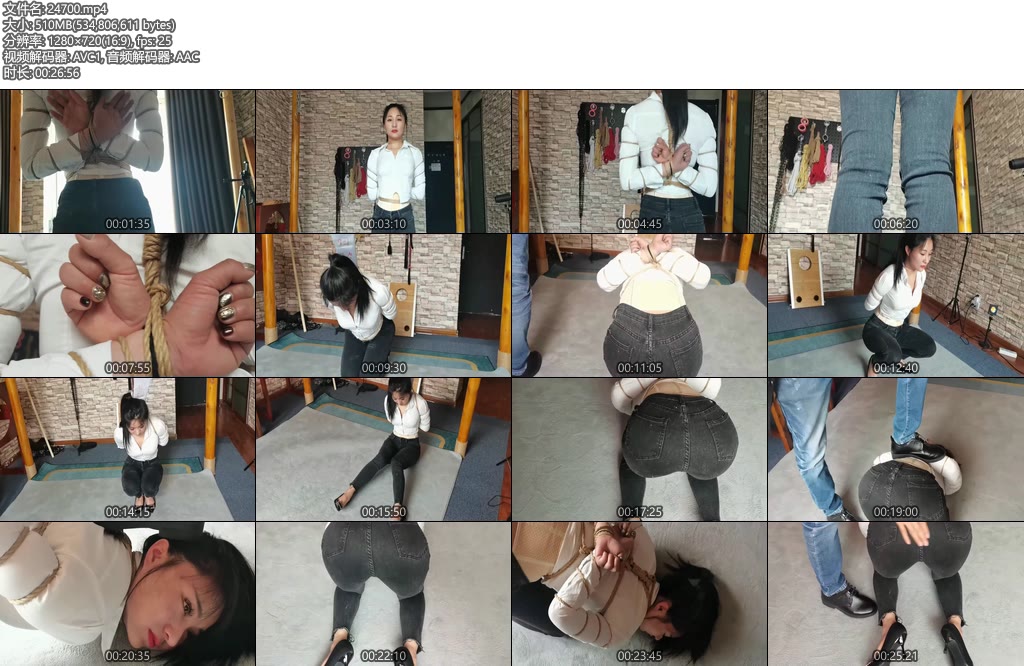 [一绳所爱] 笑笑五花刑房五花大绑打屁股-丝依依