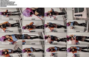 [栗栗子] 被绑走的女coser02跑步机强高调教束缚工具快乐蛋控制女coser黑丝高跟皮靴-丝依依