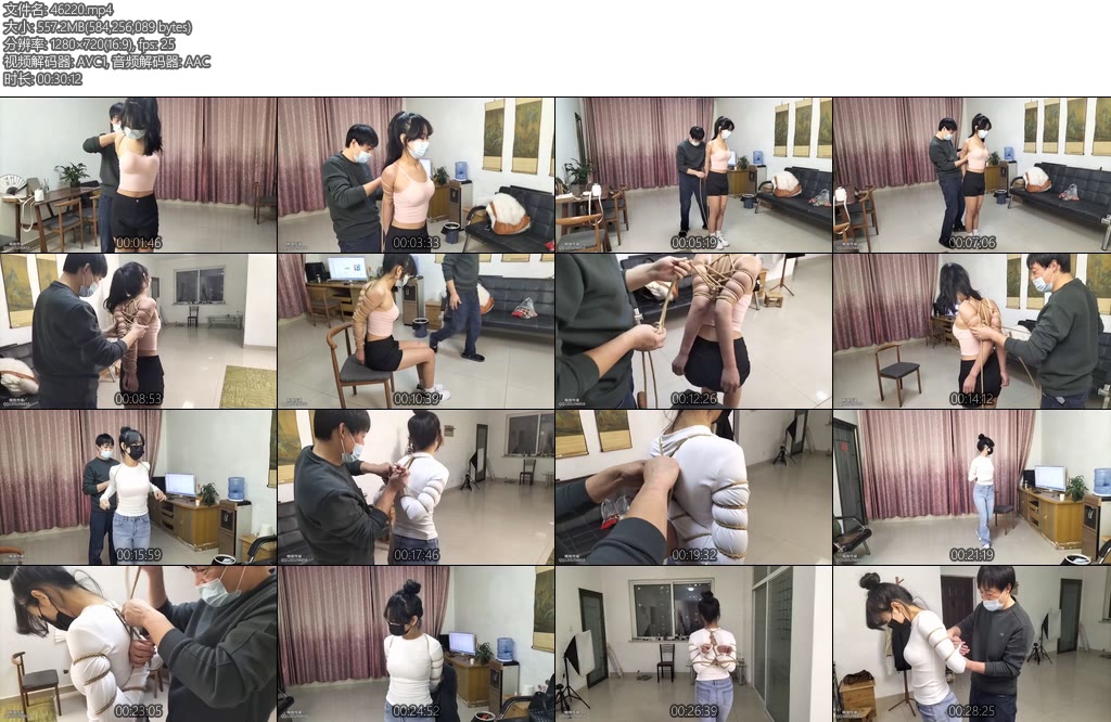 [亚洲绳艺] 精致 美女刚来不久探探她的极限最后做个采访感受-丝依依