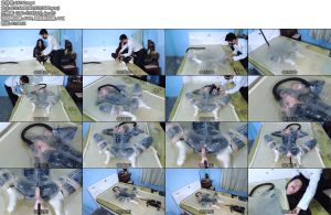 [樱束原创] 透明乳胶真空床中崩溃大哭-丝依依