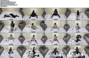 [凌风原创] 爱丝袜の凌风姐姐 身穿zentai油亮连身袜+丝绸面芭蕾舞鞋疯狂自嗨-丝依依