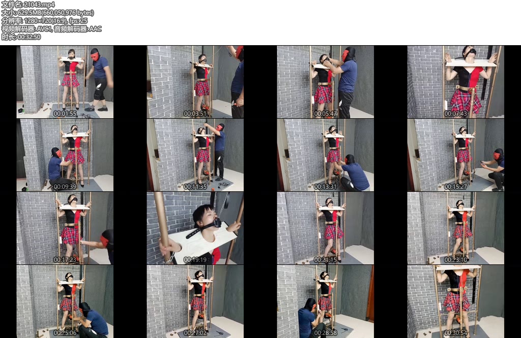 [飞天原创] 艺涵欧式拘束架禁锢，多重玩具，高强PJ的冲击GC失禁,瘫焕在拘束架上-丝依依