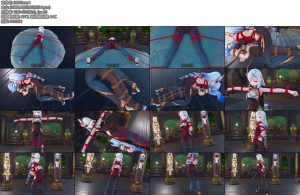 [动画片] 原神 申鹤红绳拘束-丝依依