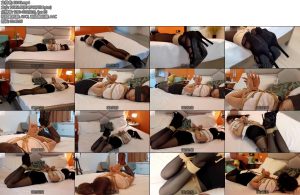 [吴越原创] 黑丝OL紧缚驷马放置-丝依依