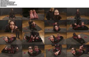 [欧美绳艺] Minseo in a Catsuit First Bondage Experience Part 1 HogtieBoxTieBlindfoldNose Hook-丝依依