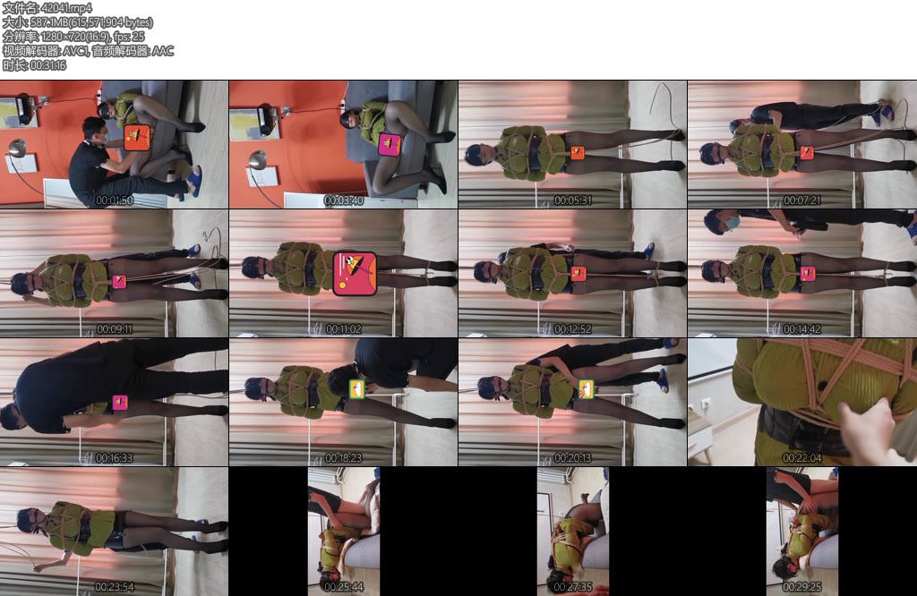 [雯莹莹] 小雯调教实录（3）无内漆皮裙黑丝高跟鞋内置TD股绳SP吊颈罚站调教仙女棒强制GC沙发后入-丝依依