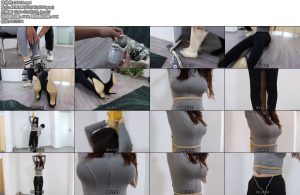 [得意客] 变态老板 柳洋瑜伽服和袜靴，简直是让人流口水-丝依依