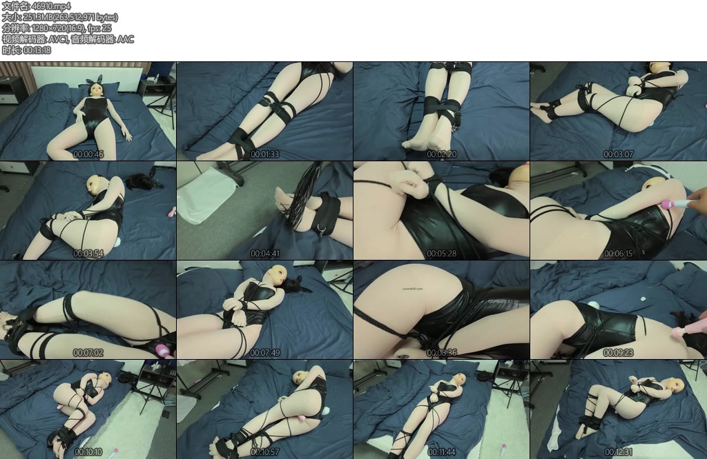 [黎梦原创] 主人的惩戒惩戒骚货捕获X_X童颜性感兔女郎 捆绑 X_X固定双棒齐震小骚货欲仙欲死-丝依依