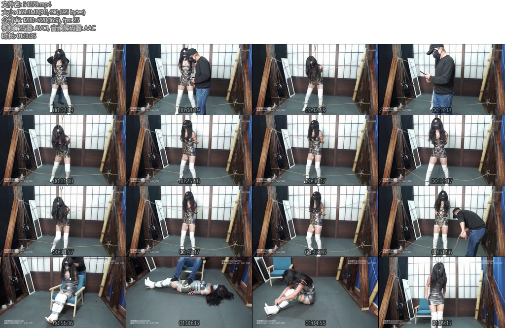 [试炼原创] 小米夜店服白靴放置l菱形缚股绳后手悬吊分腿限位胶带封嘴超多对白考试问答郊狼首次200惩罚-丝依依