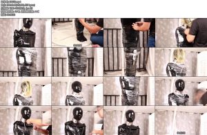 [FSS原创] KIKI的乳胶睡袋木乃伊双层HOODbp挑战乳胶睡袋保险膜木乃伊竖吊拘束双层头套呼吸抑置ZX挑战-丝依依