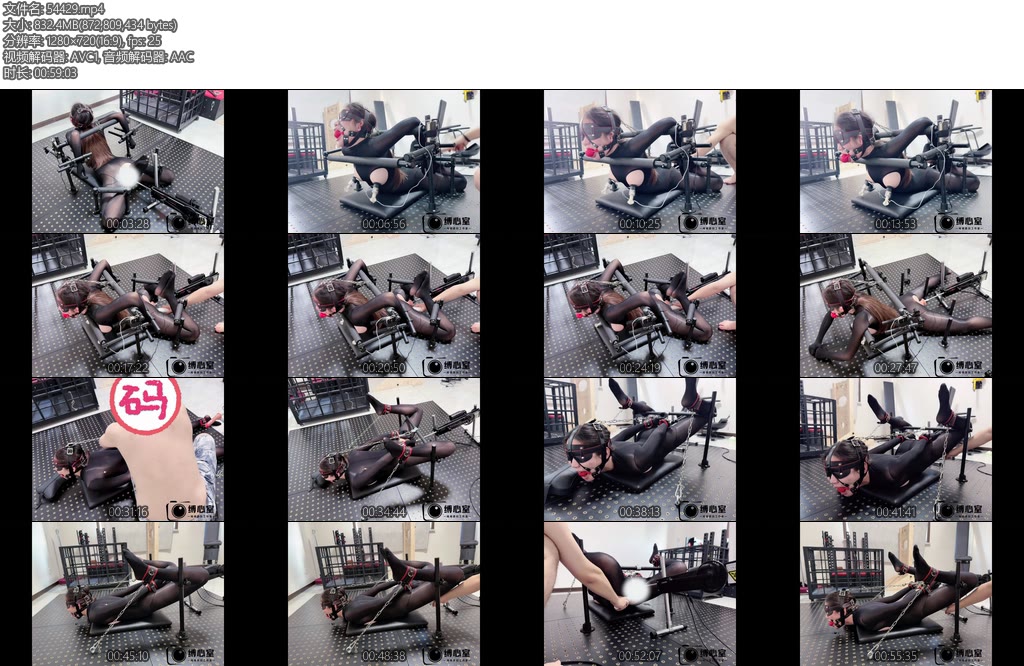 [缚心室] 80多斤女学生拘束架极限挑战油光黑丝两种姿势挑战柔韧极限电击吸乳器炮机AV棒刺激自己掰屁股一次次GC一次次求饶玩到腰直不起来-丝依依