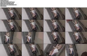 [谁谁原创] 萝莉白丝短裙蒙眼并肘西式直臂捆绑挣扎-丝依依