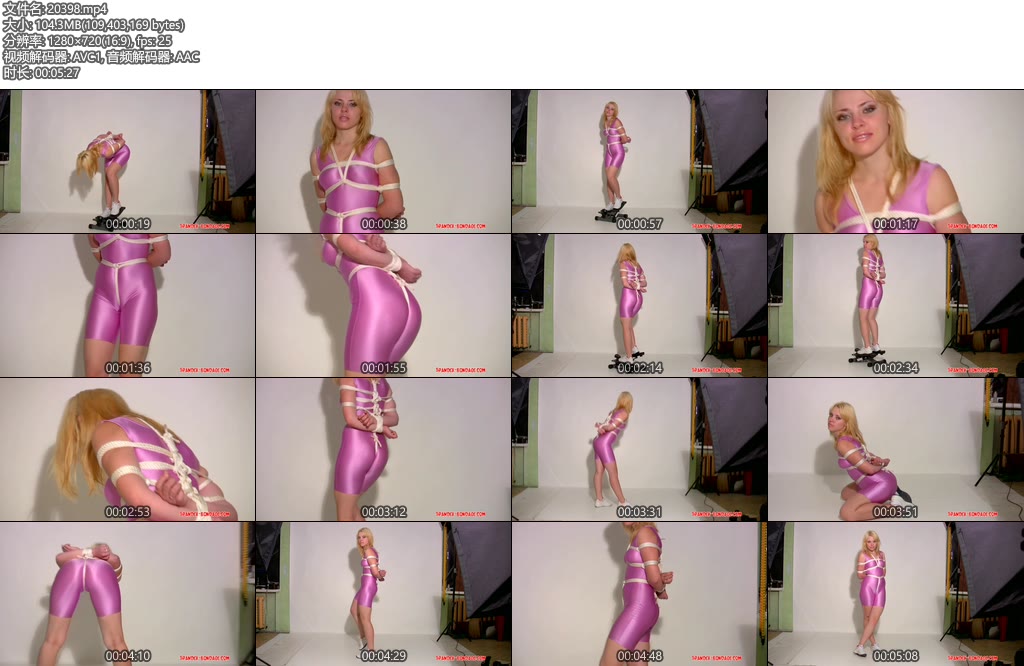 [欧美绳艺] Spandex Bondage No.006-丝依依