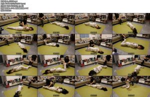 [胜景影视] 全身白丝袜袋包裹女M-丝依依