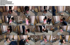 [随心原创] 杨蕊 粉色抹胸裙 膝盖跪地吊 折起来的大长腿-丝依依