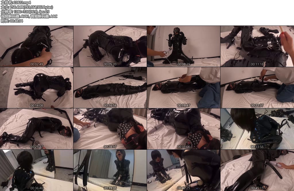 [面具原创] 面具男 JIOJIO绝色女声伪娘！胶衣K9单手套 强制分腿开口器 流口水跪坐忍受疯狂的刺激电击爬行-丝依依