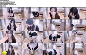 [嗷大喵] 吃鱼的喵第四集体罚篇女仆装白丝双马尾捡球玩法限时20秒内把球捡回来失败扇耳光10下全程皆以失败为多后期累了爬不动了摆烂了-丝依依