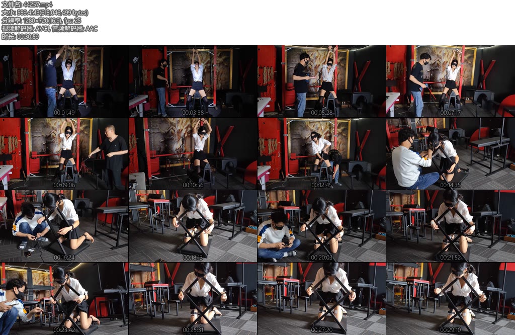 [意之窗] 汤圆黑暗中审讯木马与跪架-丝依依