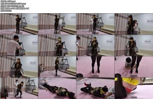 [素人原创] 丰满美女晓影COS宁红夜捆绑紧缚驷马大号口球放置流口水-丝依依