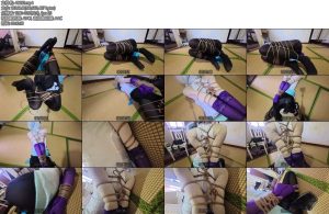 [渎竺原创] 新人龟龟流萤cos耐力很强的新人欧式直臂折腿紧缚放置挣扎-丝依依