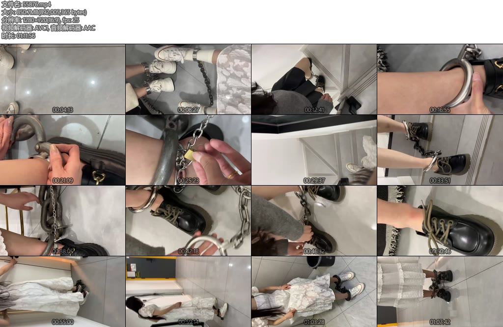 [布莱恩] 3个女孩体验戴脚镣初次-丝依依