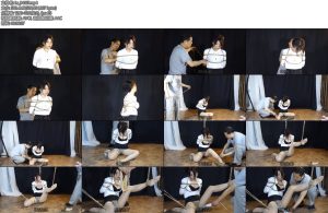 [锐度主张] 嫣儿 肉丝OL日式胸缚单腿吊TK挠脚心强制调教-丝依依