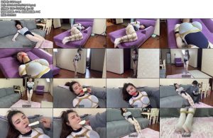 [贝特原创] 超X_X级漫画身材美女 高叉白丝体操服S级身材诱惑御姐诱人捆绑调教奶油流出-丝依依