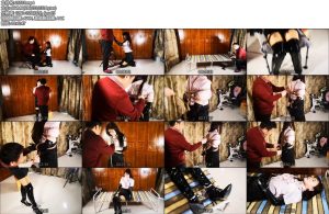 [亚洲绳艺] 璐璐GAME 19岁美女校花的紧缚游戏 ，脚铐，过膝长靴-丝依依