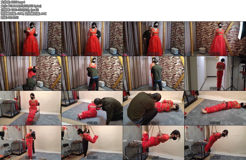 [束缘阁] 红色的新娘悬吊-丝依依