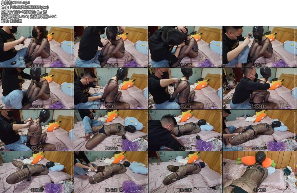 [网友原创] 我的媳妇 第101弹、连身黑丝电流开到最大爆虐黑森林直接入体塑料袋挣扎-丝依依