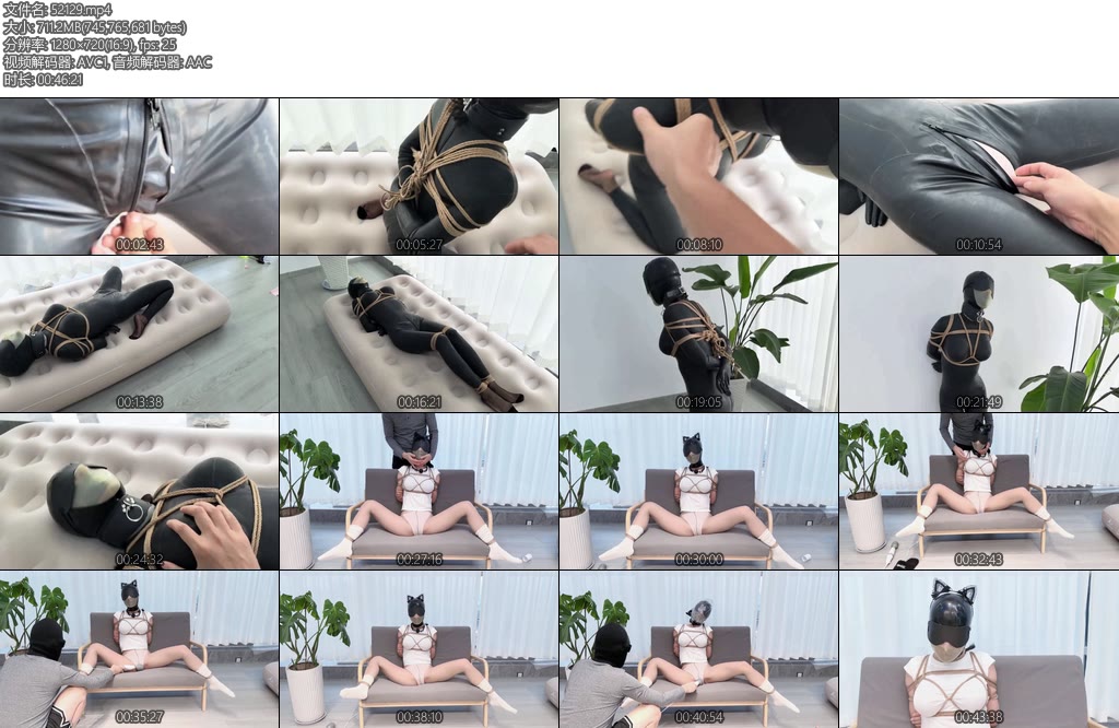 [窒物者] 真全程高能全篇止息头套没摘过带了50分钟后程还继续套buff疯狂挣扎绝望崩溃小怪兽蛋蛋棒棒胶衣丝袜-丝依依