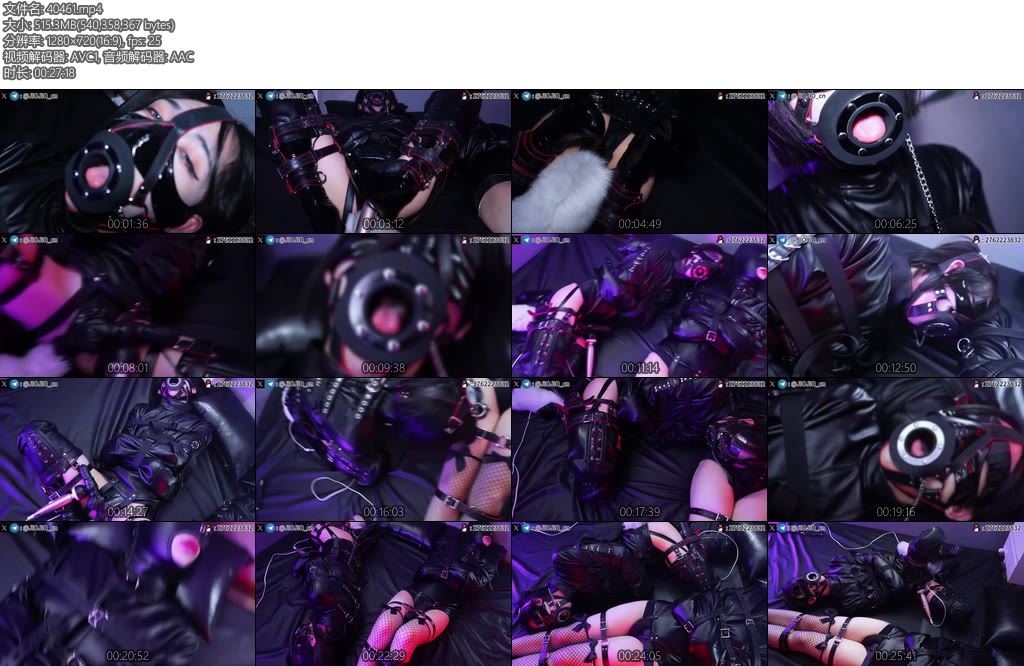 [JIOJIO原创] JIOJIO囚禁日记（2）双奴囚禁拘束衣放置睡觉马具强制开口口塞皮具头套震动强高-丝依依