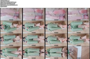 [亚洲绳艺] 国服第一绒布球镣铐囚服女犯裸足洗澡肉丝足jiao-丝依依