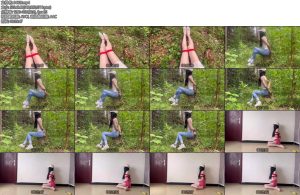 [安妮原创] 户外瑜伽服简单镣铐-丝依依